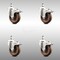 Service Caster 4 Inch 316SS High Temp Glass Filled Nylon 3/8 Inch Stem Caster Set Lock Brake SCC-SS316TSTTL20S414-GFNSHT-381615-4 - alternate 2